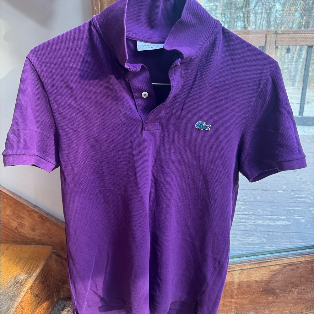 Lacoste Men's Purple Polo Shirt